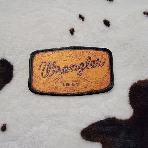 Wrangler DYI Fabric Hat Patch Glue Iron On Sew Custom Hat Patch - Picture 2 of 5